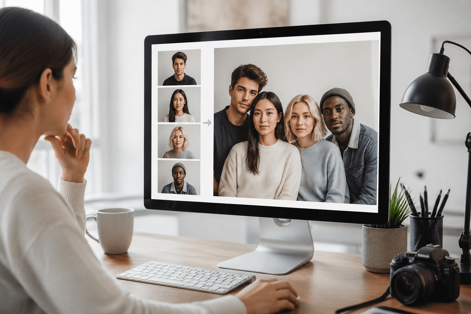 Combine Multiple Images Into One: How to Get a Natural AI Result Online